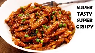 सबसे क्रिस्पी और टेस्टी चिली पोटैटो - crispy honey chilli potatoes recipe - cookingshooking