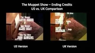 The Muppet Show - Ending with Charles Aznavour (US vs. UK Credit Comparison)