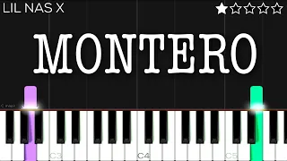 Lil Nas X - MONTERO (Call Me By Your Name) | EASY Piano Tutorial