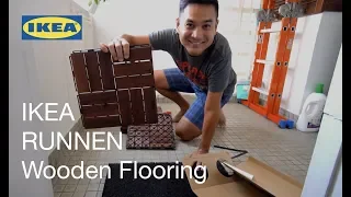 Balcony Makeover - IKEA Runnen Wooden Flooring Installation