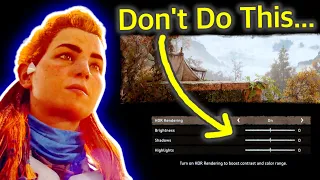Horizon Forbidden West HDR Settings - 4 Things Guerrilla Games Didn't Tell YOU