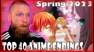 Top 40 Anime Endings of Spring 2023 Reaction