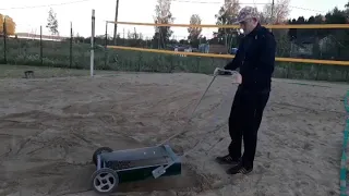 Пляжный волейбол. Сито для песка. Beach volleyball. Sieve for sand.