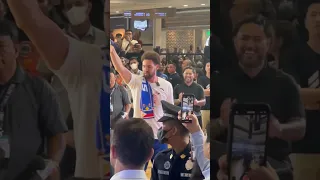 Klay Thompson making a half court shot in the Philippines! #shorts #viral #trending