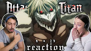 Attack on Titan 4x27 REACTION! | "Retrospective"