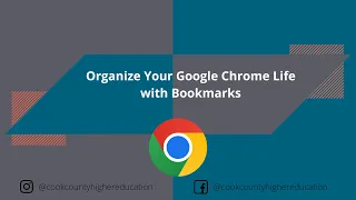 Organize Your Google Chrome Life with Bookmarks