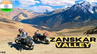 As WILD as INDIA gets - Zanskar Valley - Extreme off road trip - India Motorcycle Travel Vlog EP43