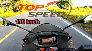 SUZUKI GIXXER SF 155 DRAG RACE TOP SPEED