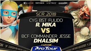 CYG BST Fuudo (R. Mika) vs BCF Commander Jesse (Dhalsim) - SCR 2018 Day 1 Pools - CPT 2018