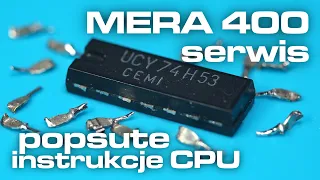 MERA-400 serwis: popsute instrukcje CPU