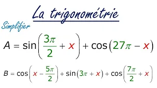 Simplification des expressions trigonométriques niveau TC