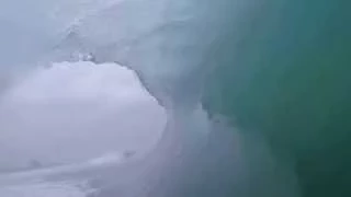 Massive Baja beachbreak barrel: Shot with Gopro Hero4 Silver