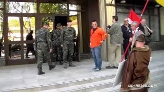 Одеситы поблагодарили военных за разгон сепаратистов