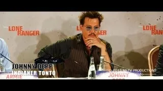 Lone Ranger: Johnny Depp: Pressekonferenz Berlin: Komplett (original language)
