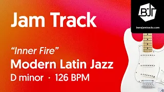 Modern Latin Jazz Jam Track in D minor "Inner Fire" - BJT #107