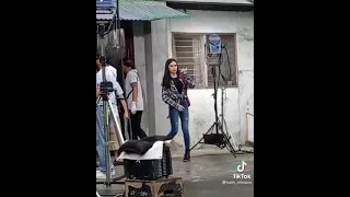 Francine at Huwag Kang Mangamba lock in Taping