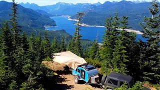 Mountaintop Camping in the PNW | Solar & Shade Setup + Margaritas!