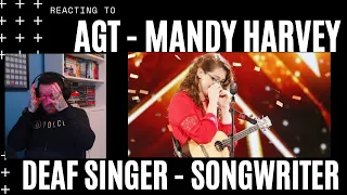 IM NOT CRYING YOU'RE CRYING !!!  AGT - MANDY HARVEY SINGS ORIGINAL PEICE. REACT [REACTION]