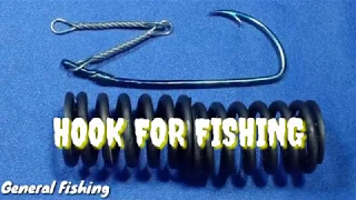 How to fishing hook-Catfishing with hand -forged Easy fish hooks- Survival fish hook General fishing