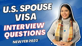 U.S. Spouse Visa Interview Questions #greencard #pakistan #India | #usimmigration   | CR-1 IR-1 |