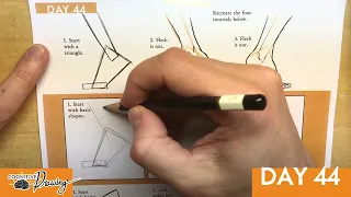 Day 44: Easy Foot Tutorial - Cognitive Drawing MALE