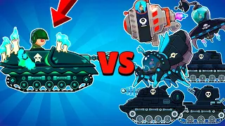 COMMON TANK GHOST PHOENIX VS ALL BOSSES in Hills of Steel.Tank Boss Battle