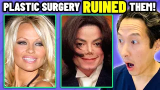 Plastic Surgeon Reacts to 10 WORST Celeb Plastic Surgery DISASTERS!