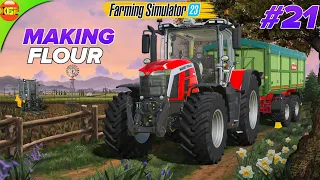 Making Flour in Grain Mill with Wheat | Farming Simulator 23 Neubrunn #21, fs23 gameplay