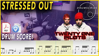 Stressed Out - Twenty One Pilots | DRUM SCORE Sheet Music Play-Along | DRUMSCRIBE