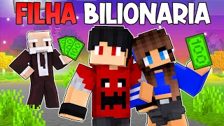 BILIONÁRIO no Minecraft me contratou para NAMORAR a FILHA dele ‹‹ P3DRU ››