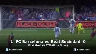 FC Barcelona vs Real Sociedad First Goal (NEYMAR da Silva) 11/28/2015 HD