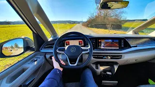 NEW Volkswagen Multivan T7 Plug-in Hybrid 7-Seats 2022 Test Drive POV