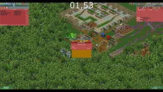 OpenRCT2 speedrun - Sherwood Forest in 6.95 seconds