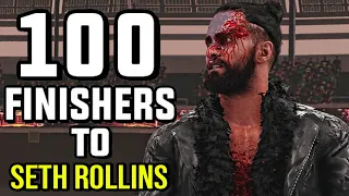 WWE 2K 100 Finishers To Seth Rollins!