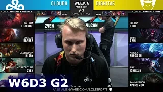 Cloud 9 vs Dignitas | Week 6 Day 3 S10 LCS Spring 2020 | C9 vs DIG W6D3