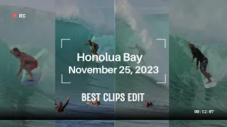 Honolua Bay Best Clips West Maui Hawaii Surfing in 4K November 25, 2023