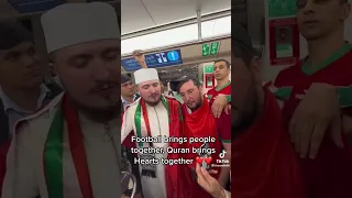 Fatih Seferagic recites Qur'an for Moroccan 🇲🇦 fans in Qatar! #islam #quran #qatarworldcup2022 #fifa