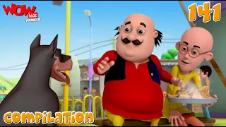 Motu Patlu Bahasa Indonesia | Kompilasi 141 | Cerita Animasi Lucu | WowKidz Indonesia | #spot