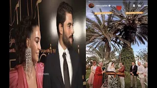 Ebru and Akın attended the wedding of their co stars in the Hercai series together