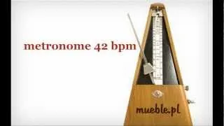 42 BPM (Beats Per Minute) metronome metronom