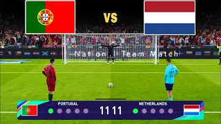 PORTUGAL VS NETHERLANDS - RONALDO VS VAN DIJK !  PENALTY SHOOTOUT 2024