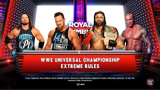 Roman Reigns vs LA Knight vs Randy Orton vs AJ Styles | Fatal 4-Way Championship Match | WWE 2K23