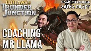 Coaching MrLlamaSC: Diablo 2's Top Content Creator! | Outlaws Of Thunder Junction Draft | MTG Arena