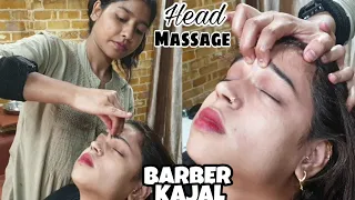 Relaxing Head massage 💆‍♂️ BY BARBER KAJAL| relief from insomnia|anxiety| release Stress