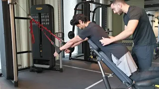CHEST SUPPORTED DUAL ROPE STRAIGHT ARM PULLDOWN - DMPT