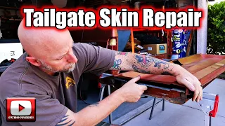 Fixing Tailgate SheetMetal | Tailgate Skin Separation | Sheetmetal Repair | Few Less Rattles | D100