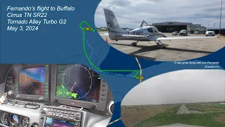 Cirrus SR22 landing in Brampton May 2024