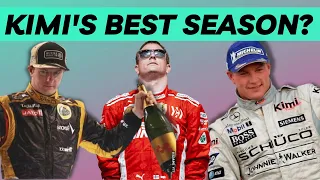 When was Kimi Raikkonen at his best in F1?