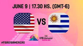 QUARER-FINALS: USA v Uruguay | Full Basketball Game | FIBA U16 Americas Championship 2023