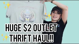 Huge 60+ Item $2 Outlet Thrift Haul to Resell for a Profit $$$ on Poshmark!!